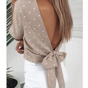 Wrap crop star top NWOT